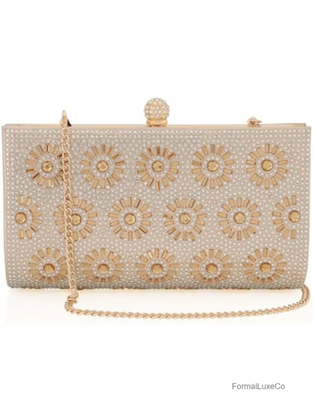 Evening Handbag Crystals Rhinestone Clutch Purse Beaded Sparkly Shoulder Bag